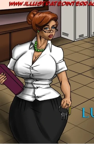 Lust For The Librarian - Illustrated interracial