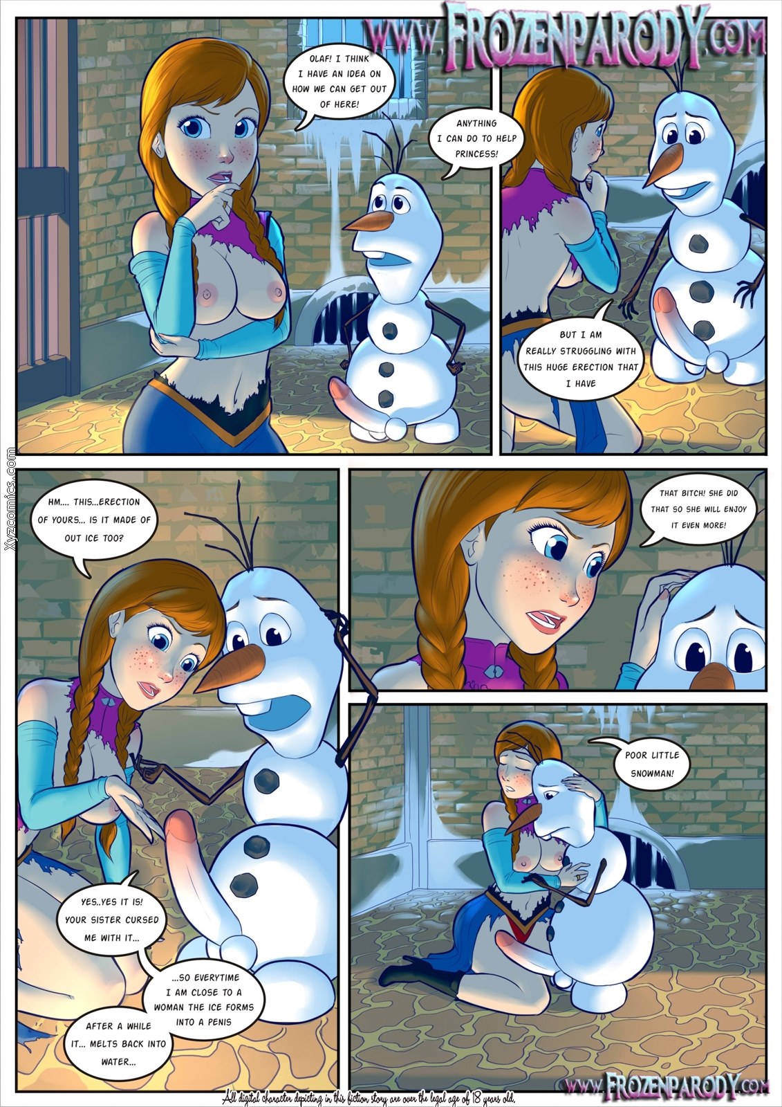 Frozen Parody 3-Iceman â€¢ Disney Princess Porn Comics