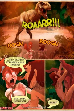 Welcomix- Jurassic Tribe 4- Running Tyrannosaurus0003