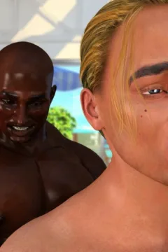 Interracialsex3D- Hawaiian Honeymoon Cuckold Gangbang (45)