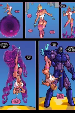 The Pit- Power Girl vs Darkseid (6)