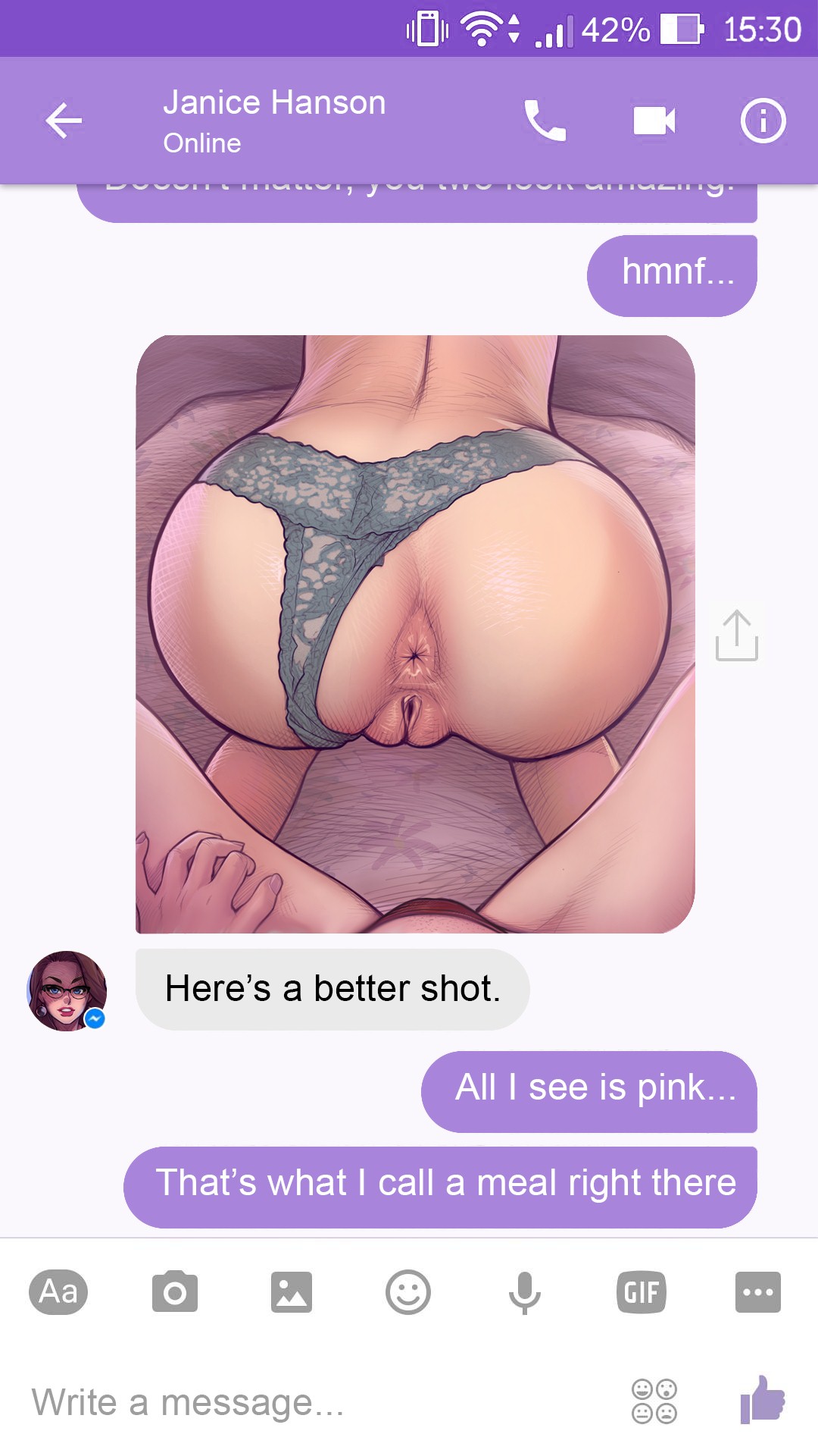 Chat with janice porn comic