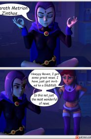Teen Titans- Raven and Starfire and The alien gloryhole (1)