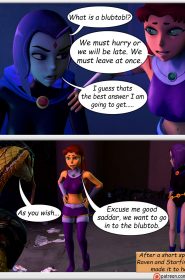 Teen Titans- Raven and Starfire and The alien gloryhole (2)