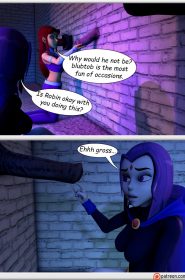 Teen Titans- Raven and Starfire and The alien gloryhole (4)