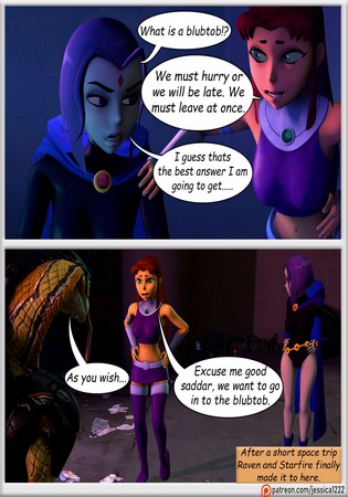 Teen Titans – Raven, Starfire and The Alien Gloryhole