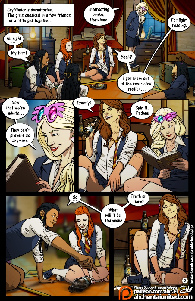 Harry Potter Porn Captions Incest - Harry Potter - Meanwhile in Hogwarts- Truth or Dare â€¢ Free Porn Comics