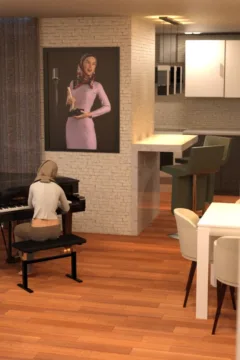 Hijab 3DX- Sound Garden 2- x (5)