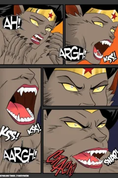 Locofuria – Anthro Wonder Woman vs Werewolf- x (18)
