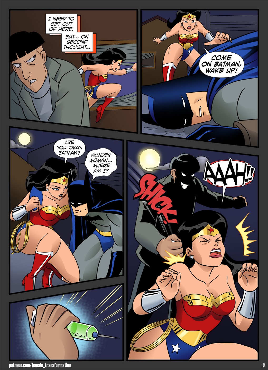 Wonder Woman Shemale Comic Porn - Locofuria] - Anthro Wonder Woman vs Werewolf â€¢ Free Porn Comics