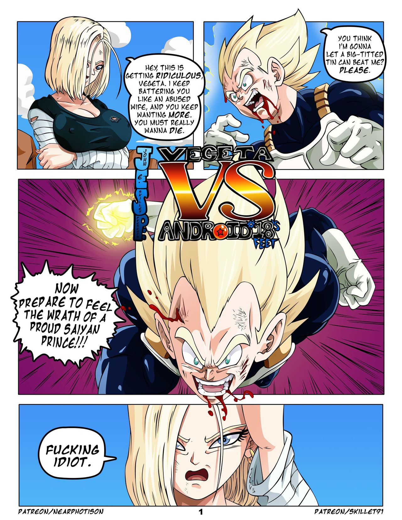 Porn comic android 18 feet
