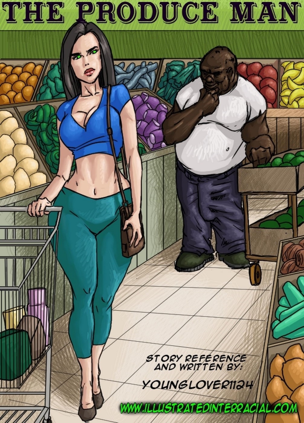 Illustratedinterracial - The Produce Man â€¢ Free Porn Comics