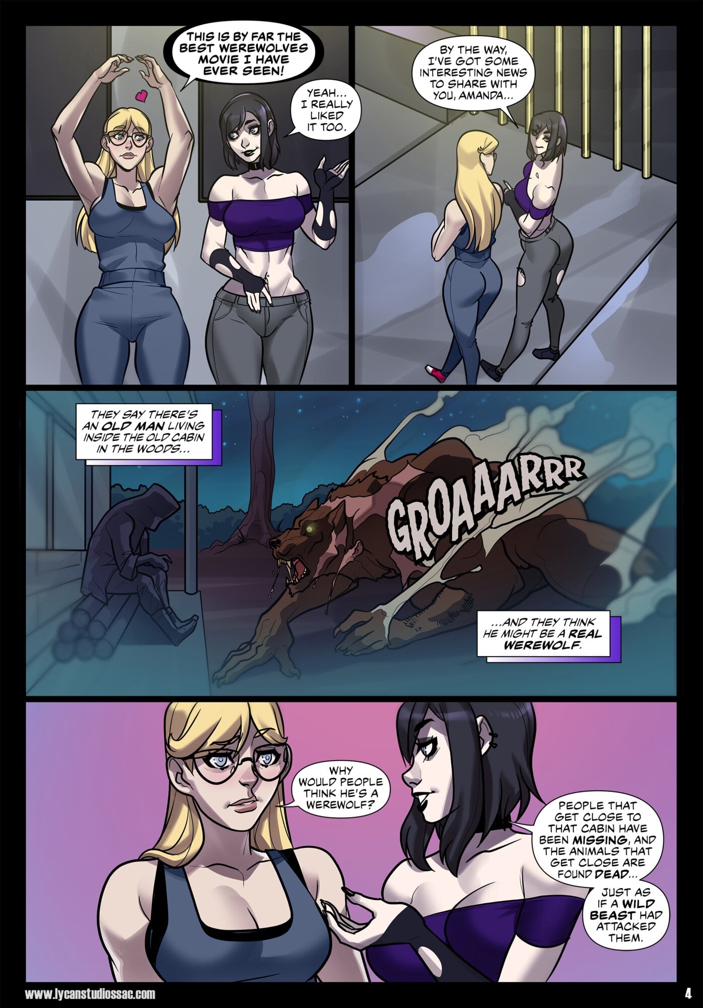 Female werewolf transformation porn comics