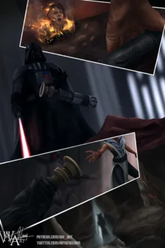 Ahsoka Down – Star Wars by WHArt (30)