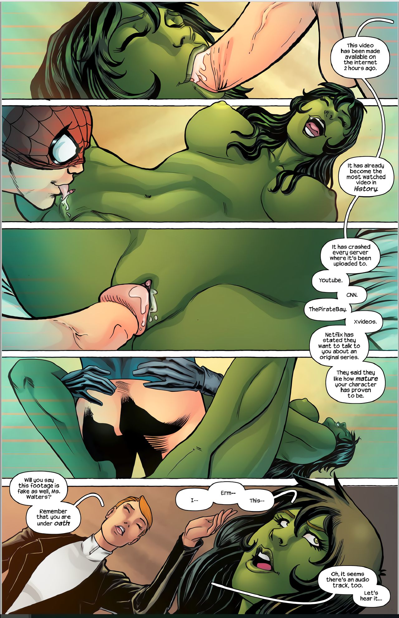 She Hulk Cartoon - She-Hulk by Rllas (Tracy scops) â€¢ Free Porn Comics