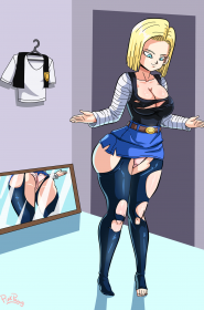 Android 18 Meets Krillin- Pink Pawg (Dragon Ball Z)0002