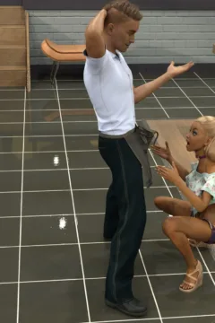 Mia and Her Waiter Tom (5)