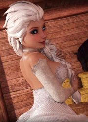 Elsa with horse - Rasmus-the-owl