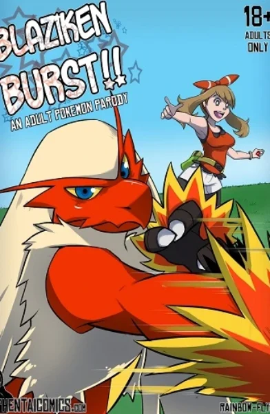 Blaziken Burst by Rainbow Flyer - Pokemon