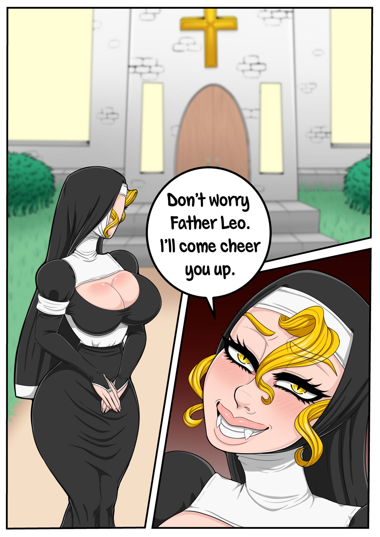 Bbw Nun Porn Comics - GatorChan - The Nun and Her Priest â€¢ Free Porn Comics