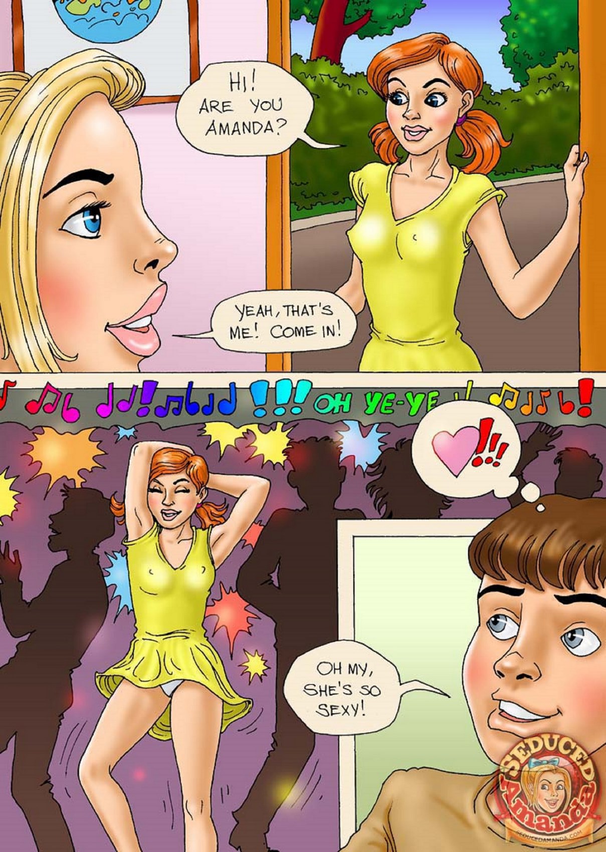 Seduced Amanda - Three way Bro sis and sis • Free Porn Comics