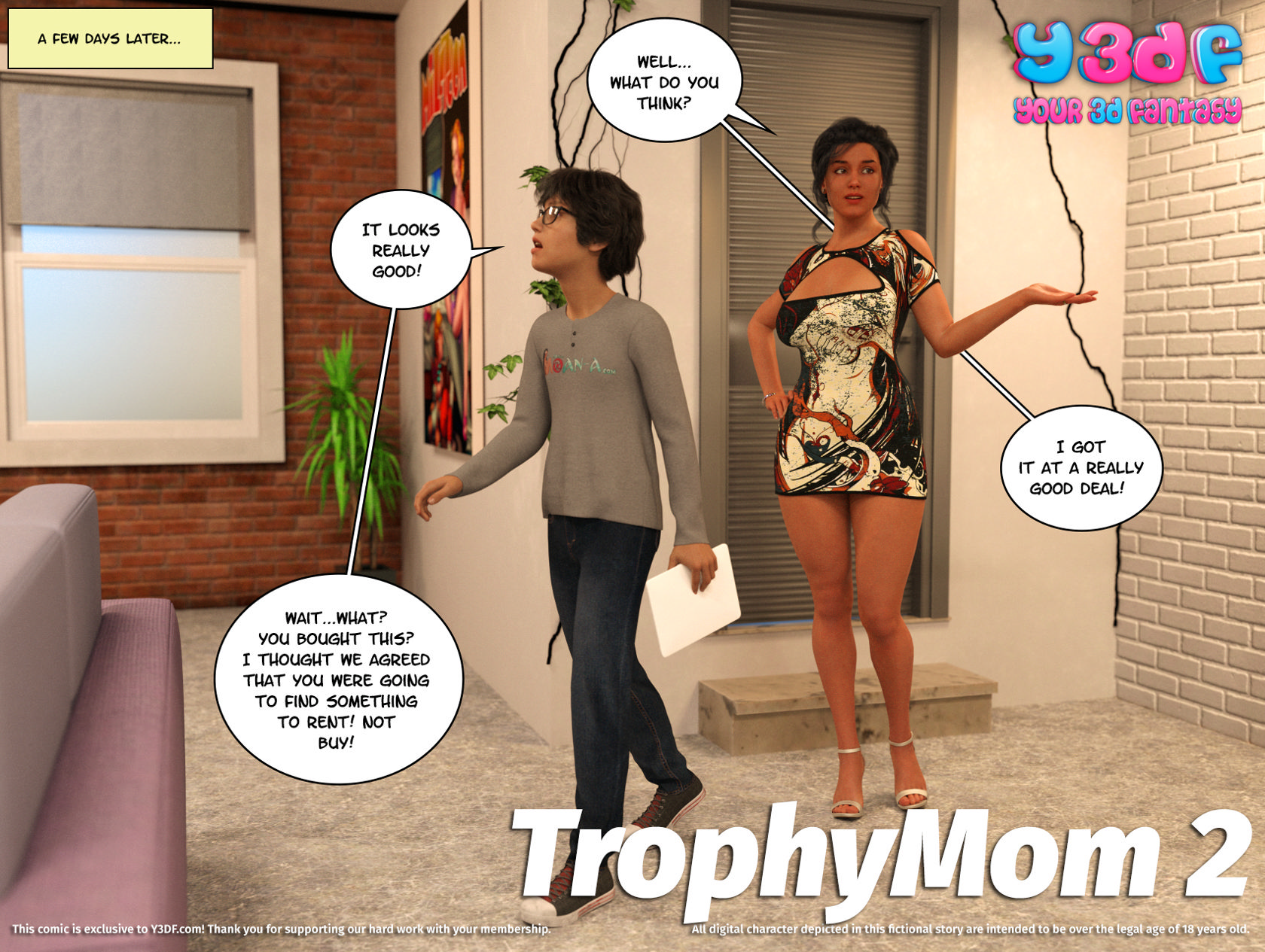 Trophy mom 2 porn comic