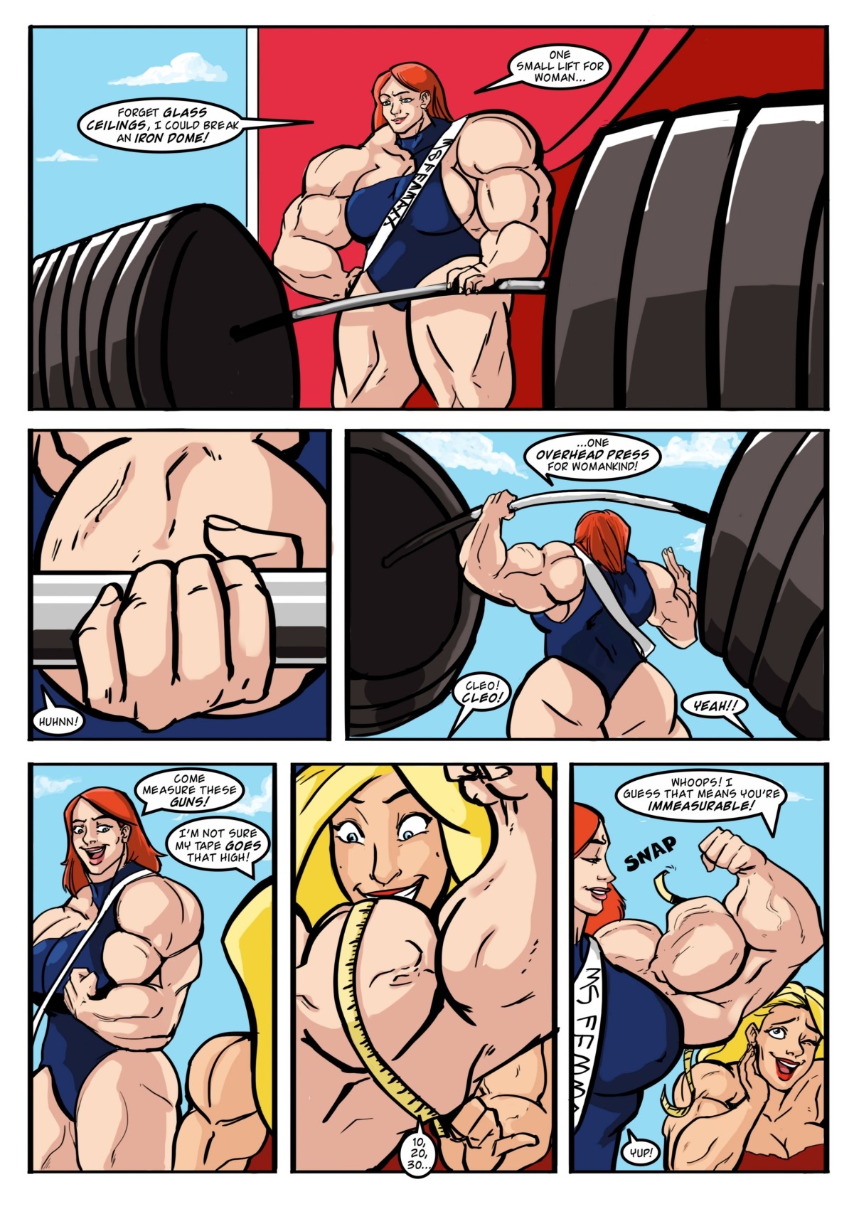 1201px x 1700px - Mighty Female Muscle Comix - Ms. Femmaxx 1 â€¢ Free Porn Comics