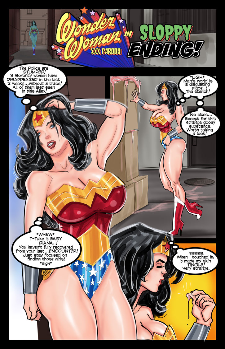 SuperPoser â€“ Wonder Woman in Sloppy Ending â€¢ Free Porn Comics