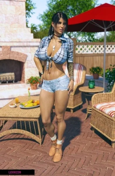 Garden Girl by Lexx228 3D