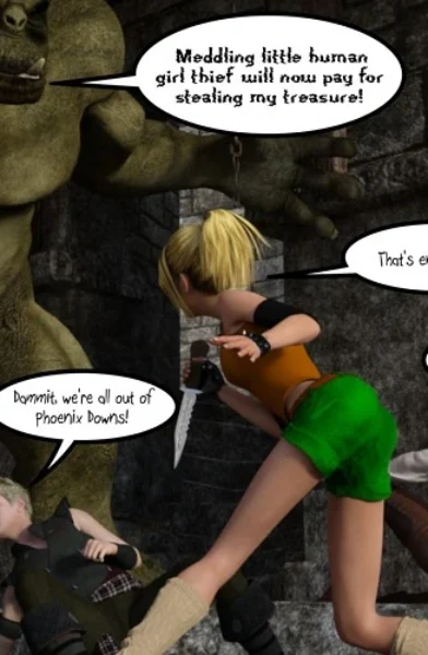 Glitch - Rikku vs the Ogre