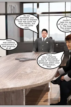 Honey Boardroom Bulging 012