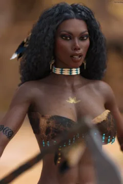 Native American Warrior Girl (3)