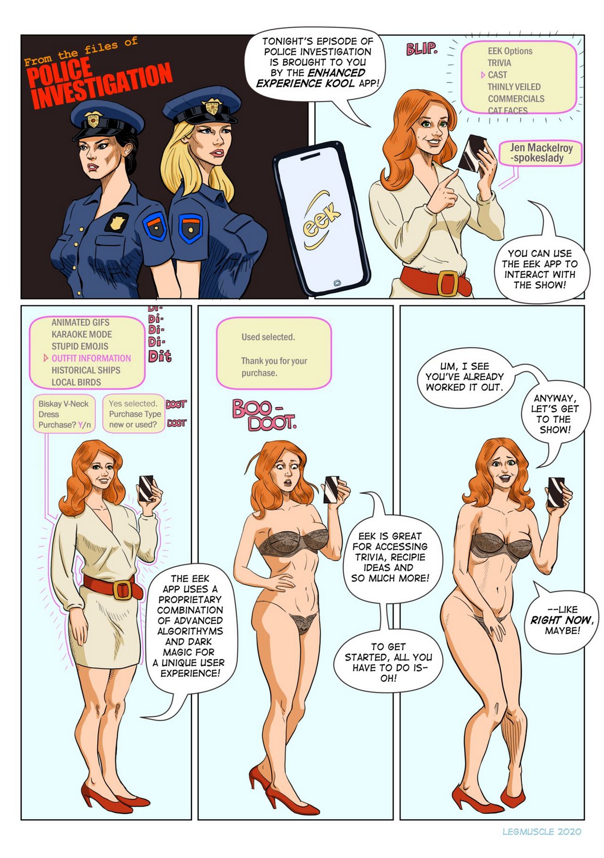 Legmuscle - Police Investigation • Free Porn Comics