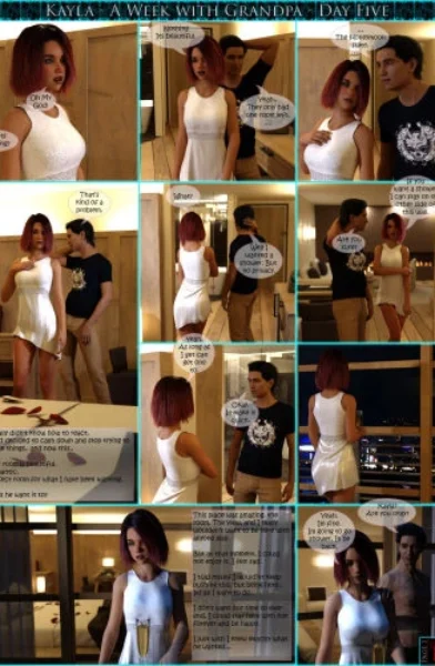 3DRComics - Kayla in A Week with Grandpa - Day 5