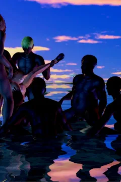 Gangbang Trip to Beach (80)