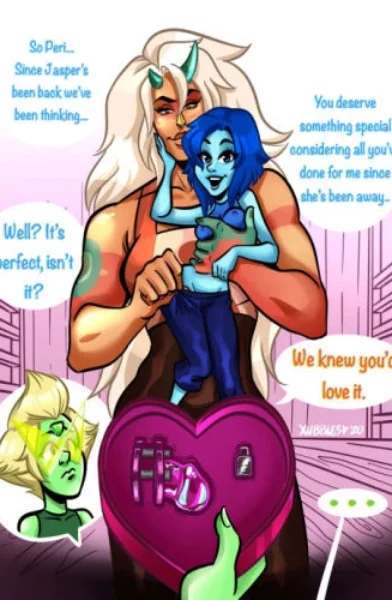 [XXXubbles] Jasper X Peridot X Lapis (Steven Universe)