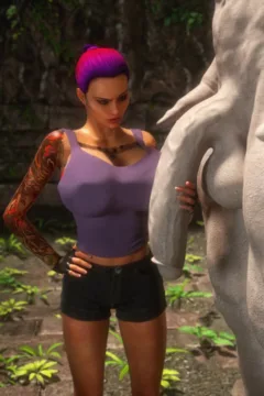 – Lara Croft Gets Monster Cocked (6)