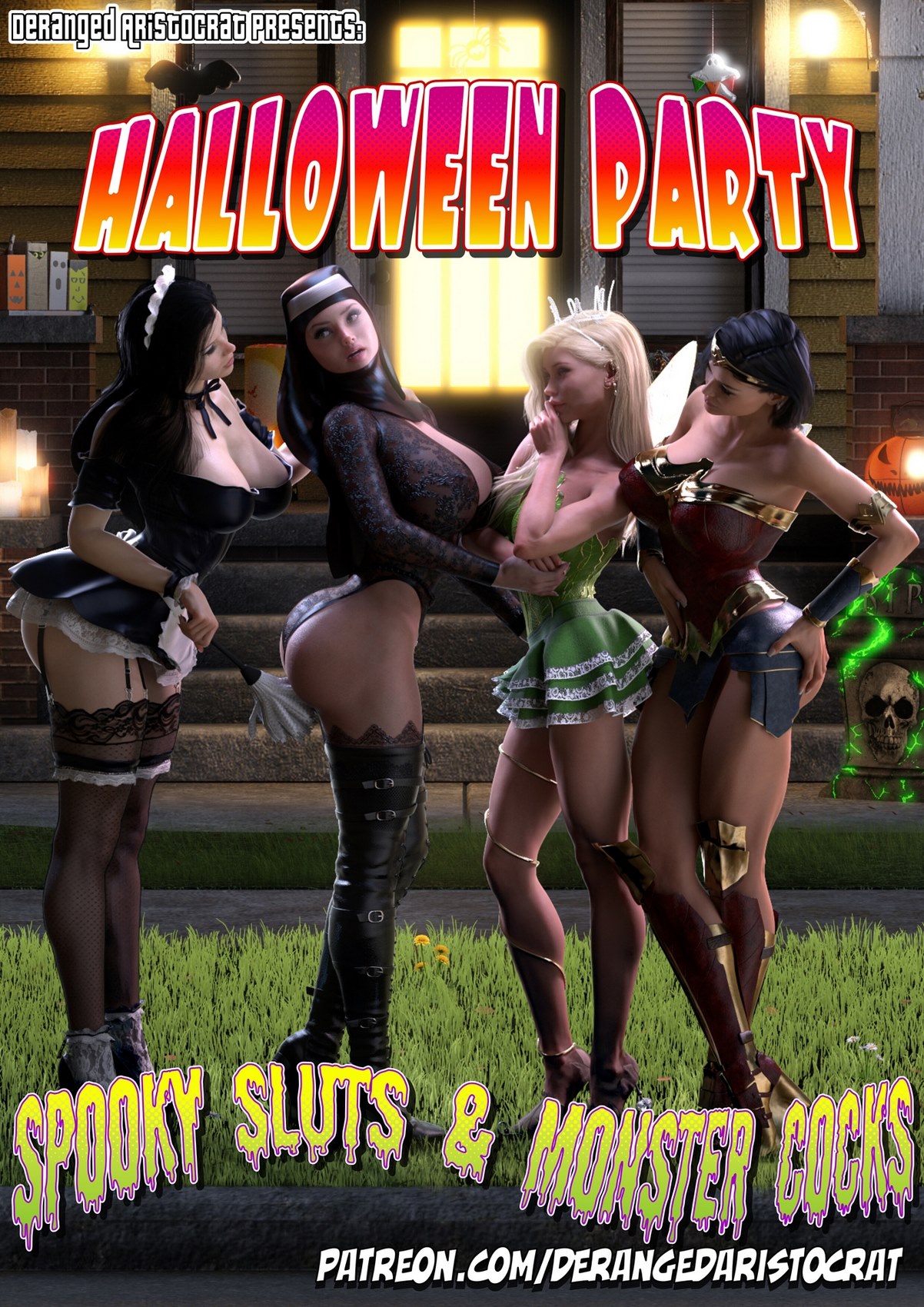 1202px x 1700px - DerangedAristocrat - Halloween Party â€¢ Free Porn Comics