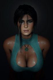 Lara puts her breasts to good use (1)