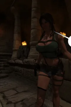 Lara Croft in Taking the Mummy (4)