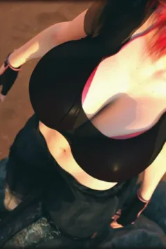 Shemale Fucking Babe in Mudbath (3)