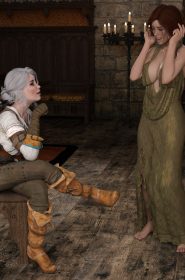 Triss with Ciri (1)