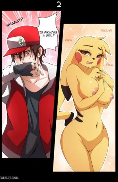 Trainer Red with Pikachu by [TurtlesSoul]
