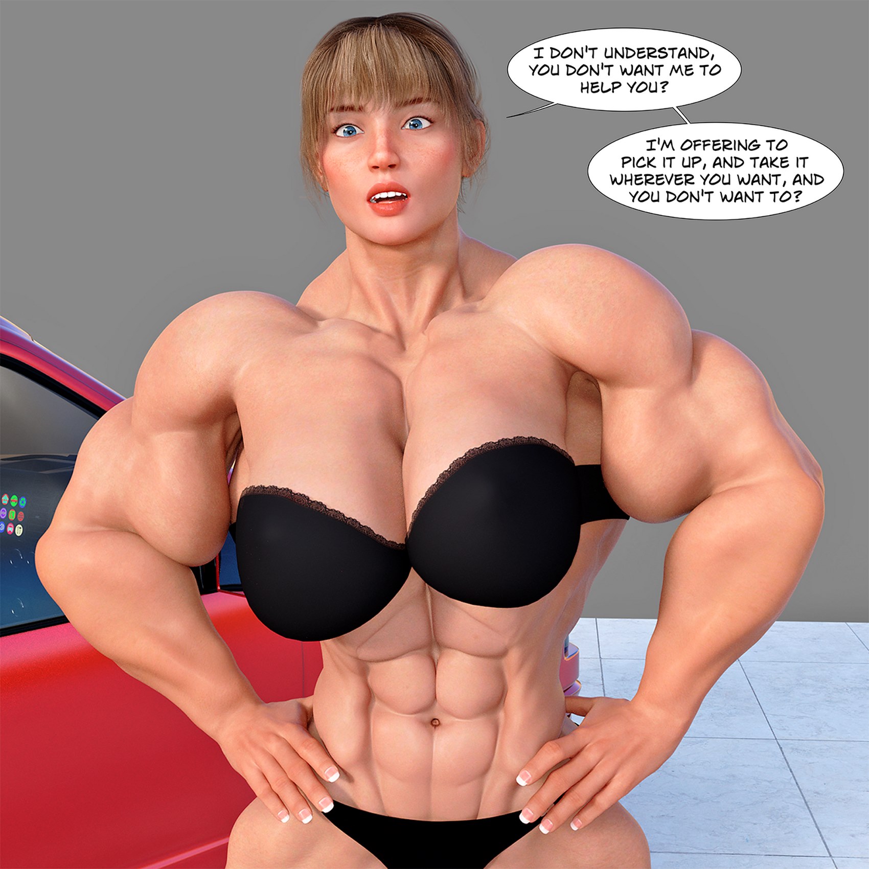 Muscular Girl - Muscle Deal - Slave â€¢ Free Porn Comics