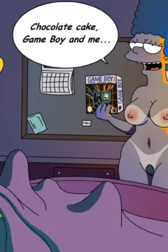 Chocolate cake, GameBoy and Marge (21)