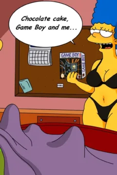 Chocolate cake, GameBoy and Marge (26)