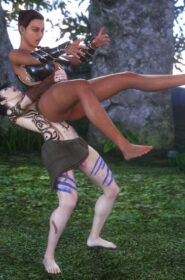 Cavegirl Zoey Vs Warrior Krissy (9)