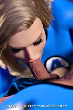 Sue Richards - Invisible Woman 3D art by MrZapter