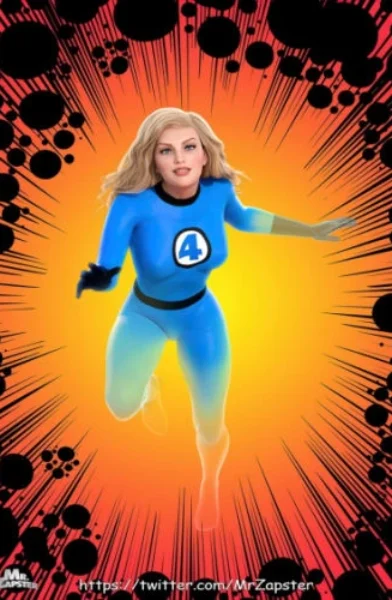 Sue Richards - Invisible Woman 3D art by MrZapter