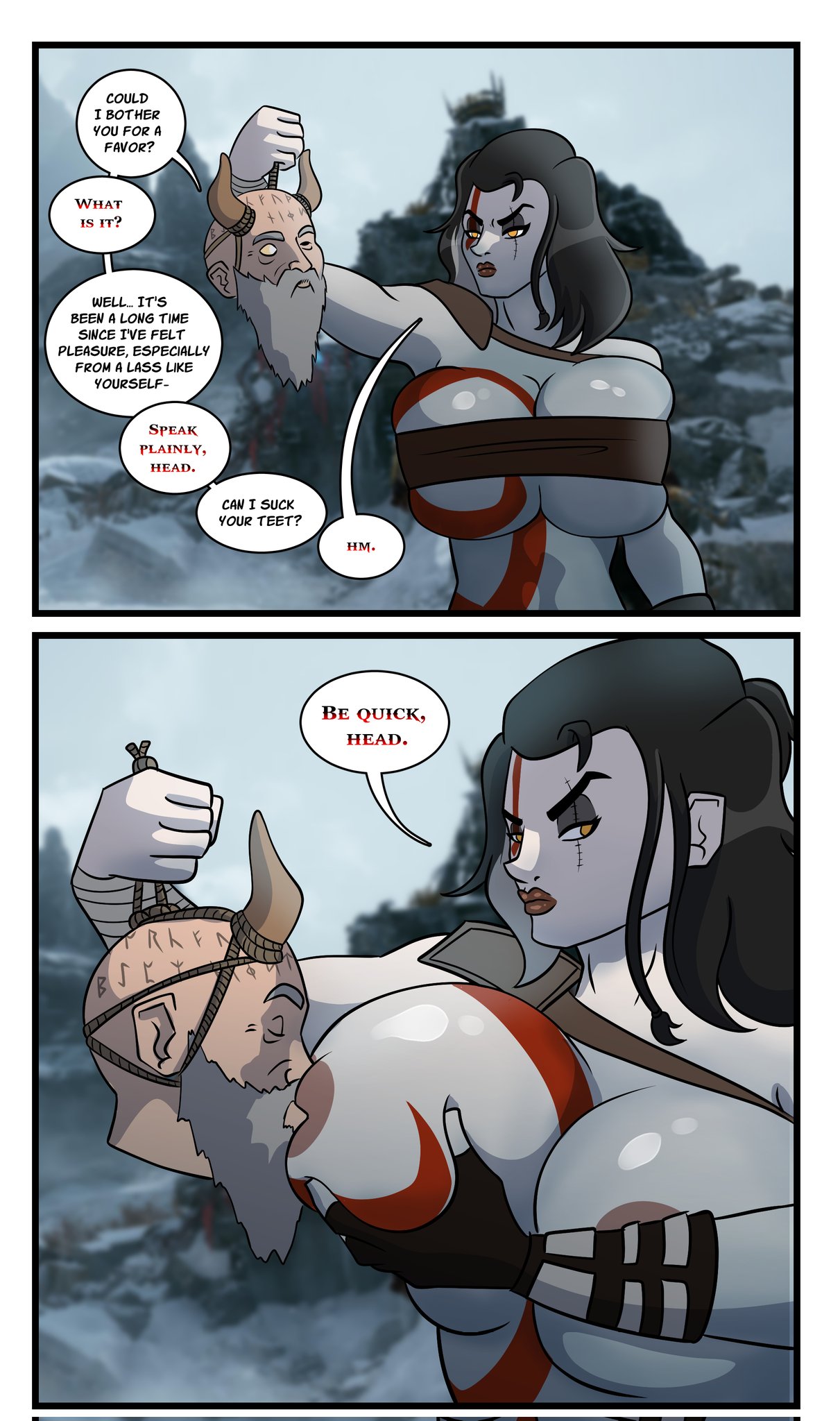 Kratos comic porn